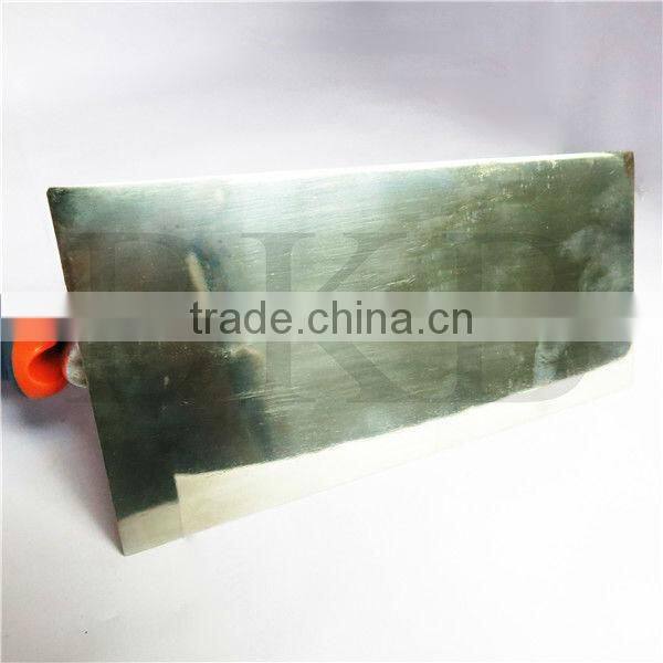 5.5 inch stainless steel trapezoid putty knife with rubber handle