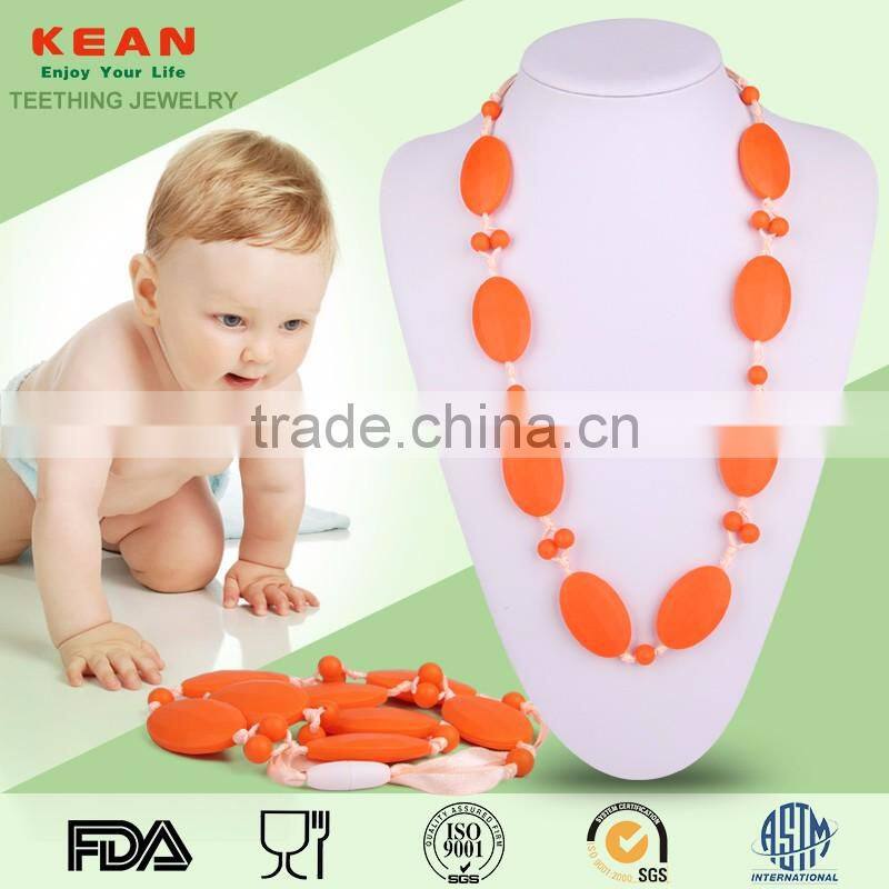 2016 newest design gold necklace silicone flower necklace