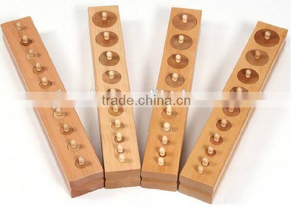 Teaching AIDS Wooden educational toys montessori Cylinders blocks