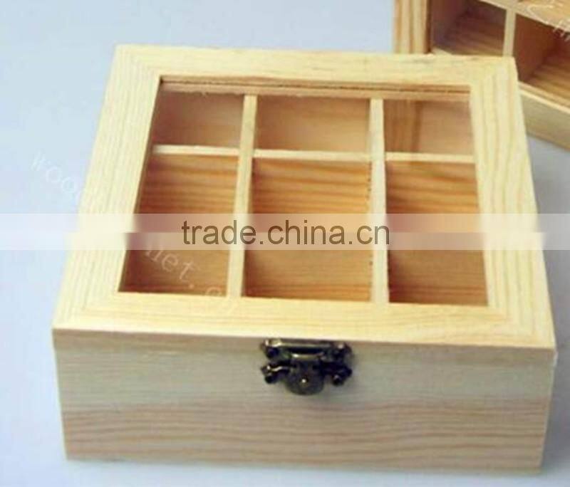 China factory custom storage bamboo wooden tea box