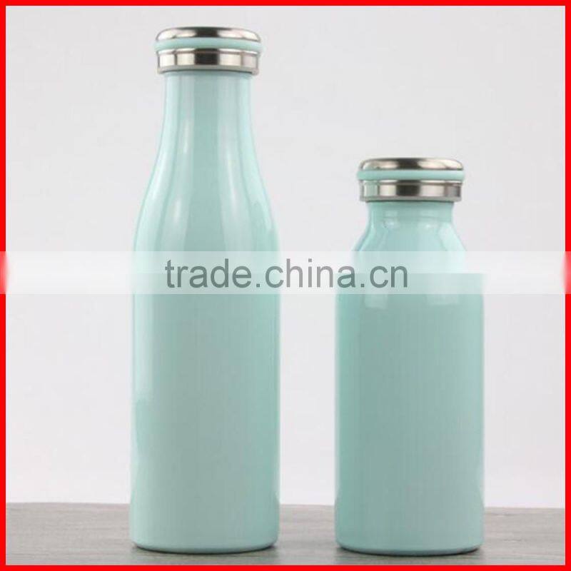 LOGO customized Stainless steel 304 wholesale Ms& children gift Milk bottle thermos flask vacuum cup