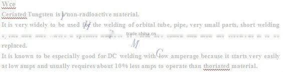 tungsten electrods stell price for Tig Mig welding electrode equipment