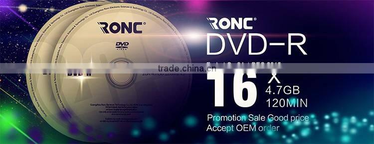 RONC DVD-R 4.7G 16X Print On White Brand Free Samples