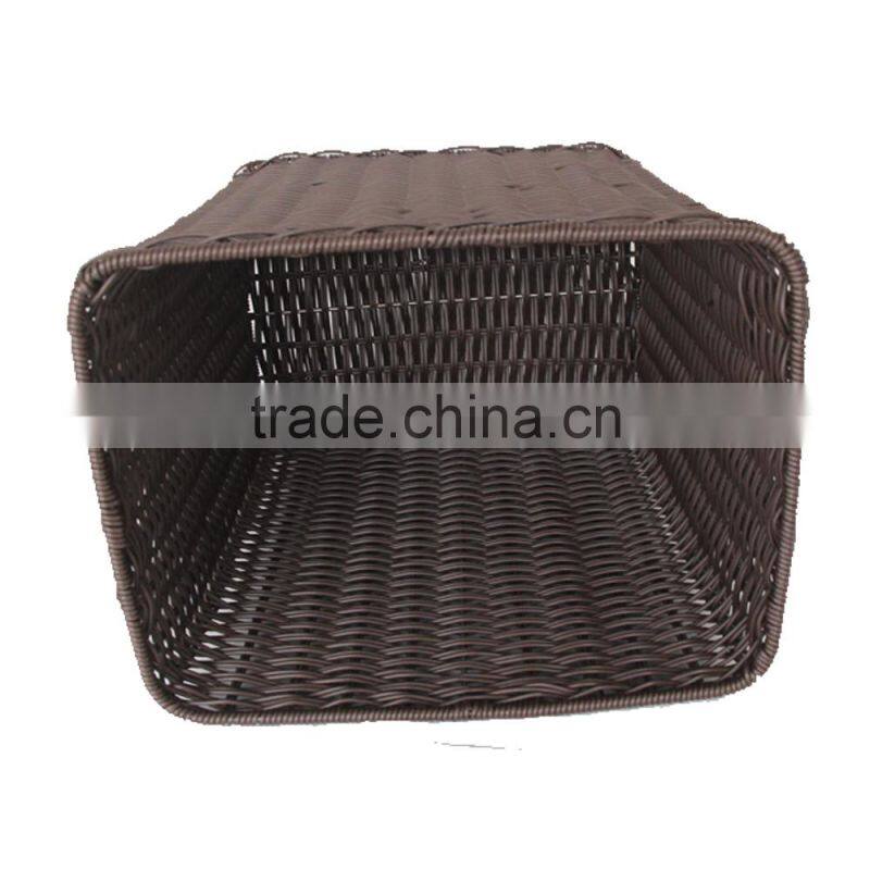 Wholesales chinese supplier PE plastic wicker laundry basket for dirty clothes of baby & kids