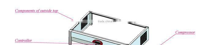 1000L Two Door Stainless Steel Commercial Beverage Cooler/Upright Beverage Cooler/4 Door Beverage Cooler