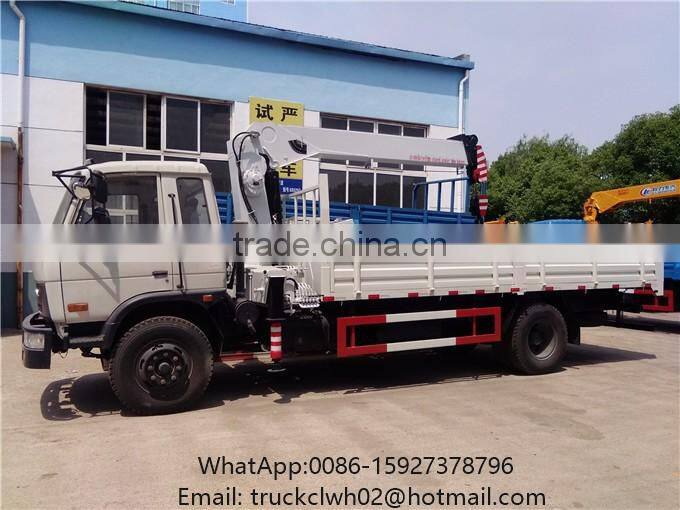 Price of DONGFENG 8 ton Self Loader Crane lorry