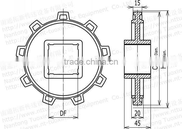 5996 Injection Moulded Classic Sprocket