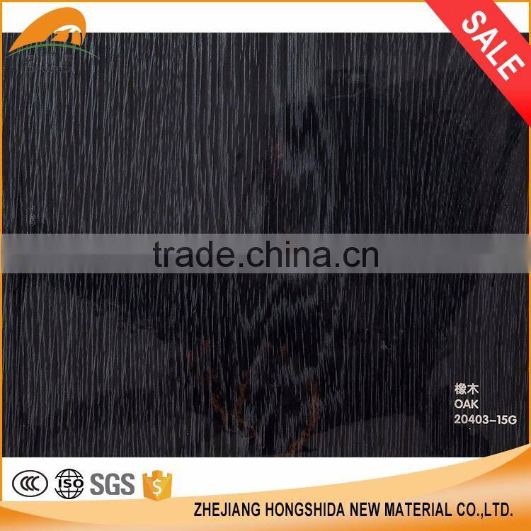 PVC wood grain paper laminate decorative film used for furniture