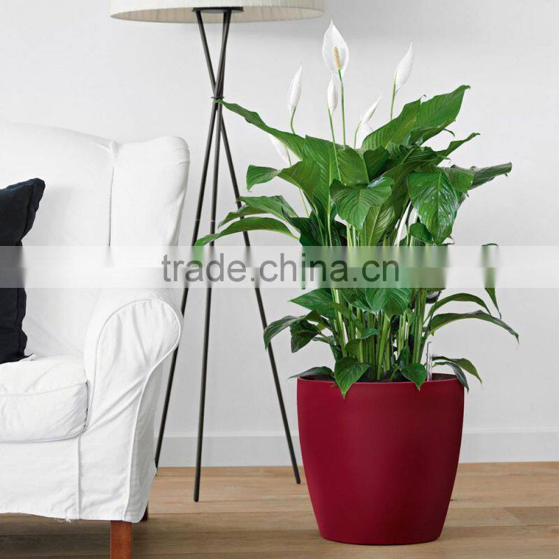 hot sale self-watering stackable plastic garden planters and pots