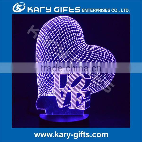 Led light base illusion light 3D led lamp