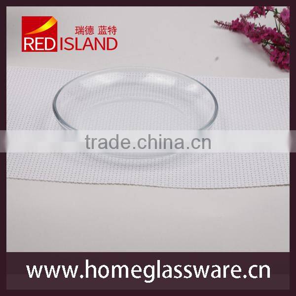9"Heat resistant glass plate for Microwave and oven