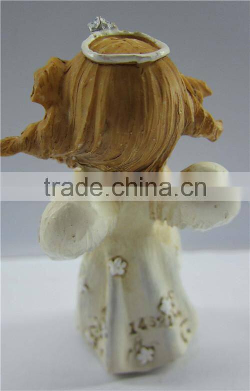 Resin small young girl figurine