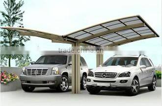 High quality aluminum and polycarbonate double joint carport system Y