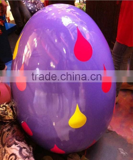 Resin fiberglass large easter eggs decoration