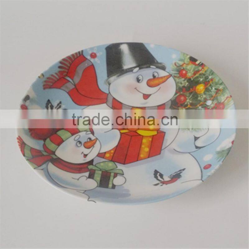 color glazed porcelain coupe shape dinner plate