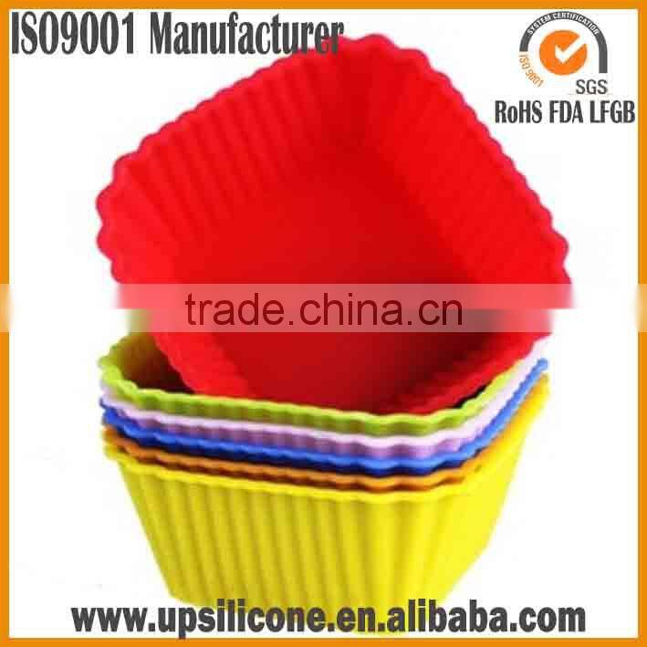 food grade silicone rectangular baking cups