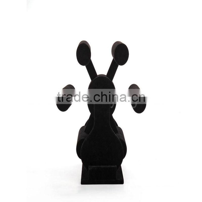 High quality velvet covered Splittable multifuction rotating display stand for bracelet