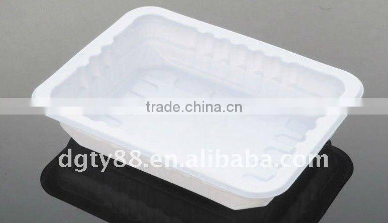 thermoforming vacuum suction packaging tray of plastic