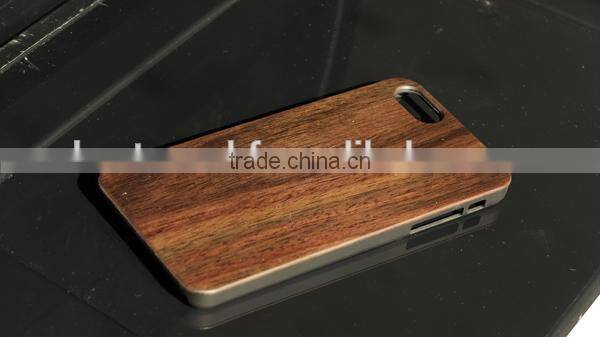 wooden case for smartphone wooden+PC case for iphone 6 PC+Wood shell
