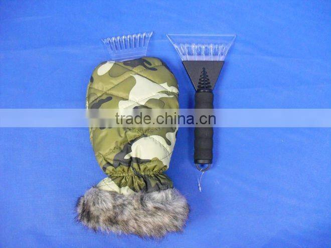 Ice scraper with glove,snow ice scraper