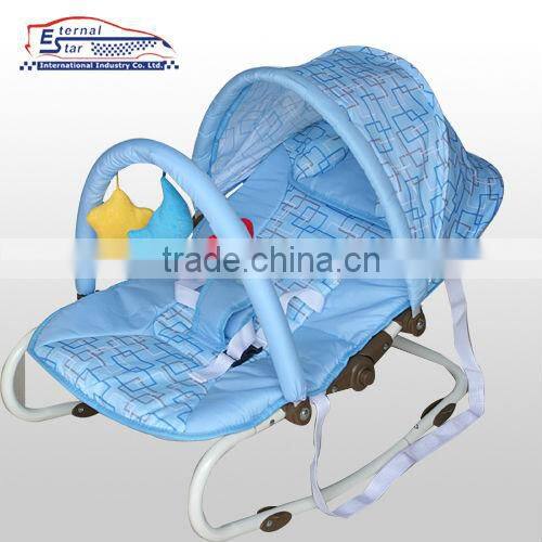 Blue color with good quality Baby rocker