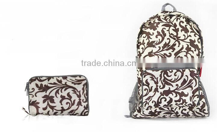 Colorful polka dots folding school bag