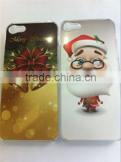 gold Christmas mobile phone cover case for iphone
