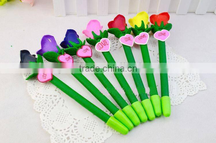 Hot Selling Flower Polymer Clay Pen Wholesale Can Custom Logo Promotional Ballpoint Pen Cheap Polymer Clay Pen