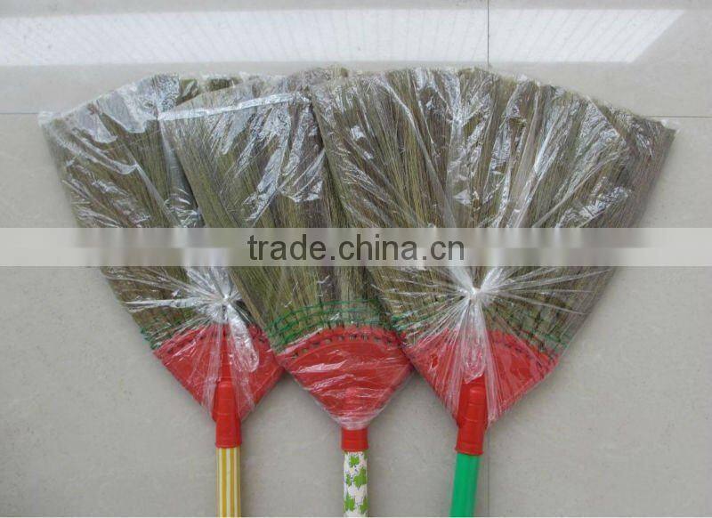 hot sale india grass broom with handle