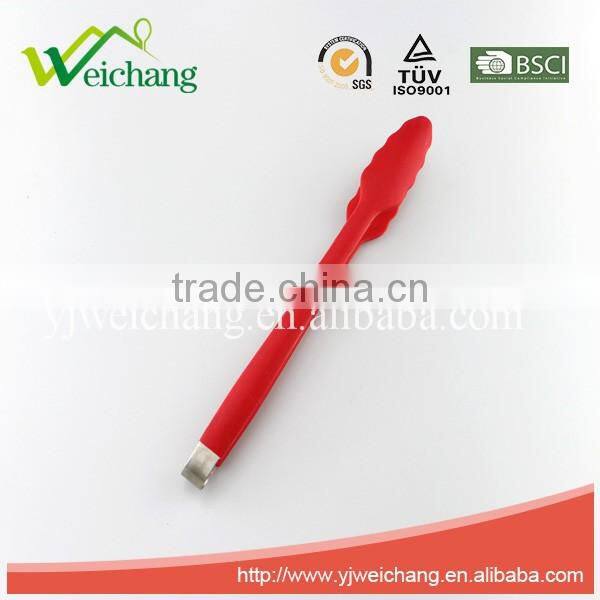 WCFT110 High Quality Stainless Steel Colorful Slicone Food Tong Special Design Food Clip