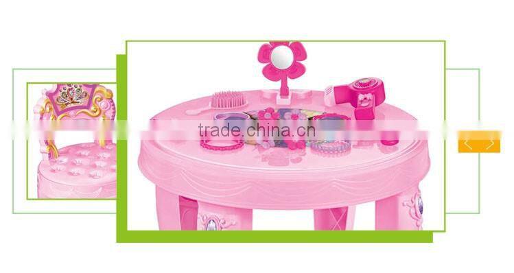 Girls living room 2 in 1 plastic mini toy doll house furniture