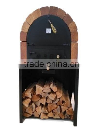 2016 New Double Cooking Rooms Wood Fired Pizza Oven