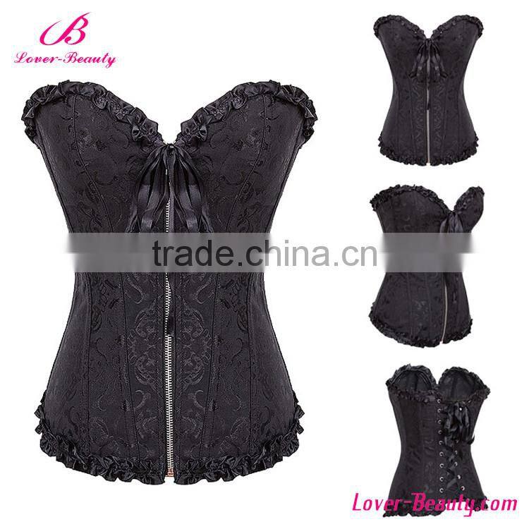 White Tight Lacing Sport Corset Overbust