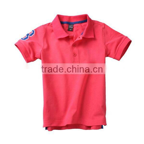 Wholesale bright color 100% cotton child clothing kids china factory polo shirts
