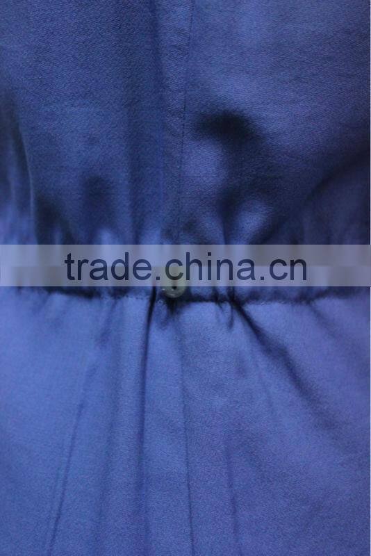 2014 newly and superior quality fashion deep v neck sleeveless sexy down blouse