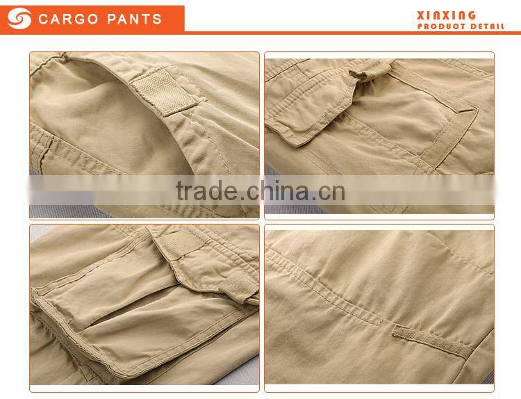 Hot sale pure cotton military style cargo pants for men
