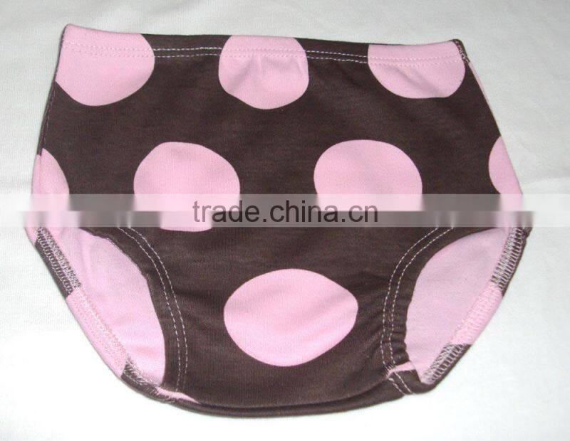 polka dot printed baby cotton clothing, baby t-shirt, romper, bllomer set