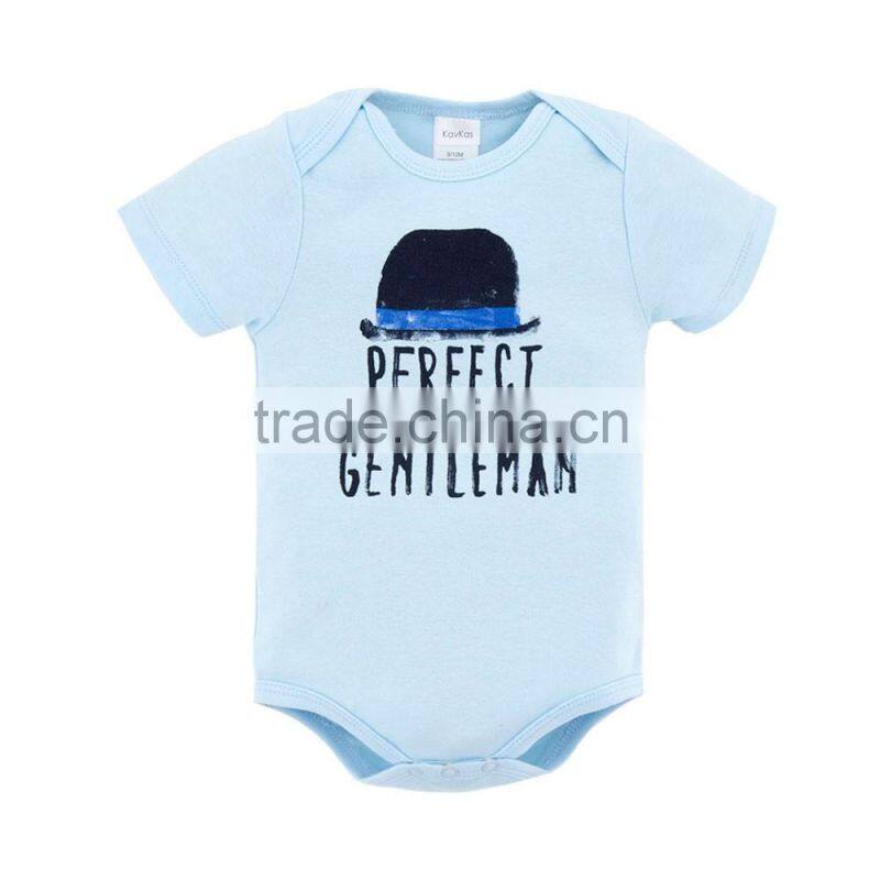 Best Quality Gentleman Style Baby Clothes Soft Cotton Baby Rompers Wholesale