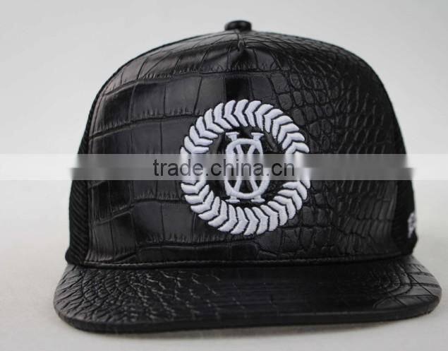 Wholesale Customsize Caps And Hats, Leather Mesh Caps And Hats, Embroidery Logo Caps And Hats With Leather Strap