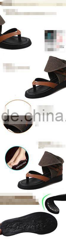 HFR-YS30 2015 summer in Europe and America belt buckle wild beach flip flat Roman style sandals