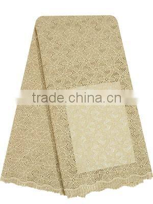 100% Nigeria Cotton Voile Lace Fabric SL0402-9