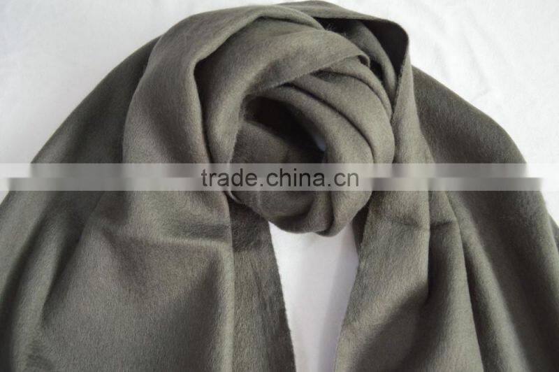 Fashion popular lady men unisex soft viscose winter solid plain fleece scarf