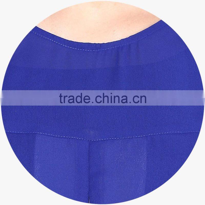 blue short sleeve tops maternity dresses for office lady