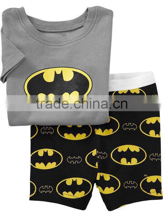 girls fashion blue beauty fish princess pajamas suits kids summer cotton nightgown