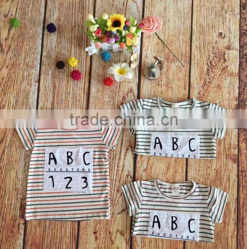 2017 cheap bulk sale children t-shirt cute printing pictures kid boys girls shirts