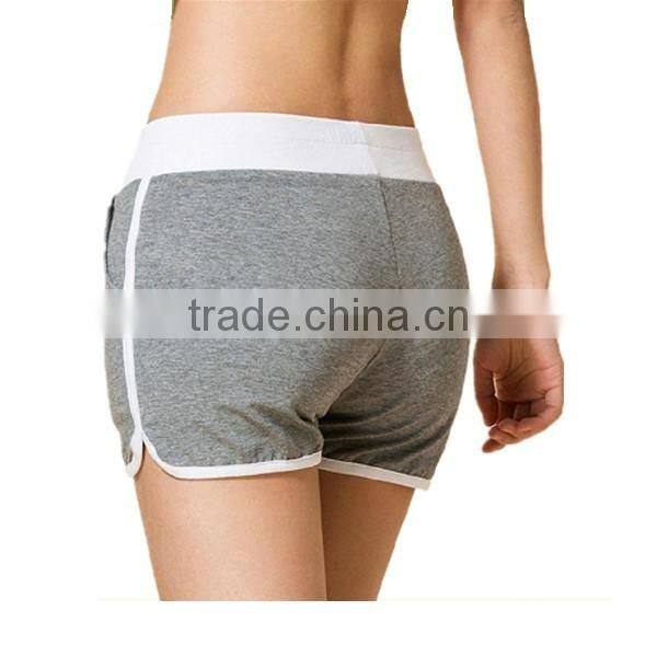 newest style wholesale grey women beach shorts for summer
