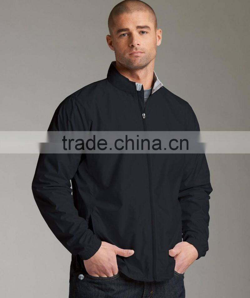 Men's outdoor wear jacket with reflective tape lightweight windbreaker