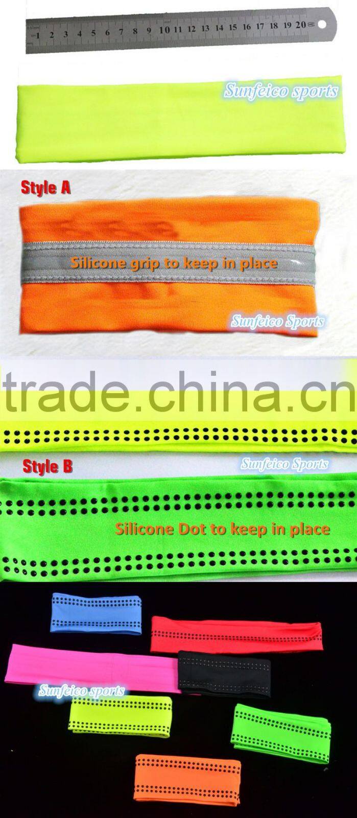 Custom Lycra Headband - Sports Fitness Active Casual etc. Headband - High Quality Nylon Stretch Headband - Accept Custom