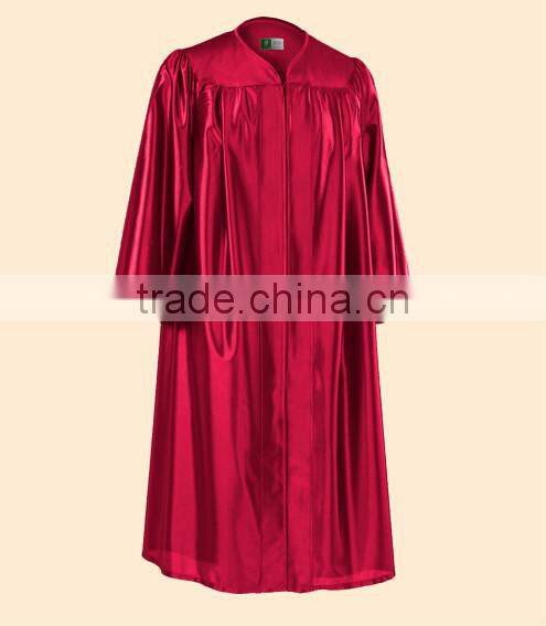 Customized shiny graduation gown from Shanghai Shoujia