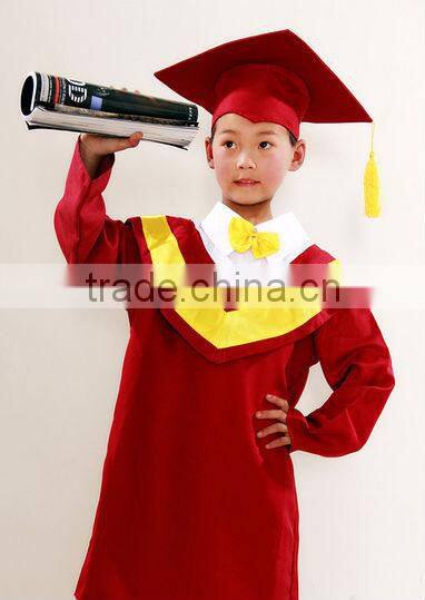 High quality and best workmanship customized graduation gown for children/adult